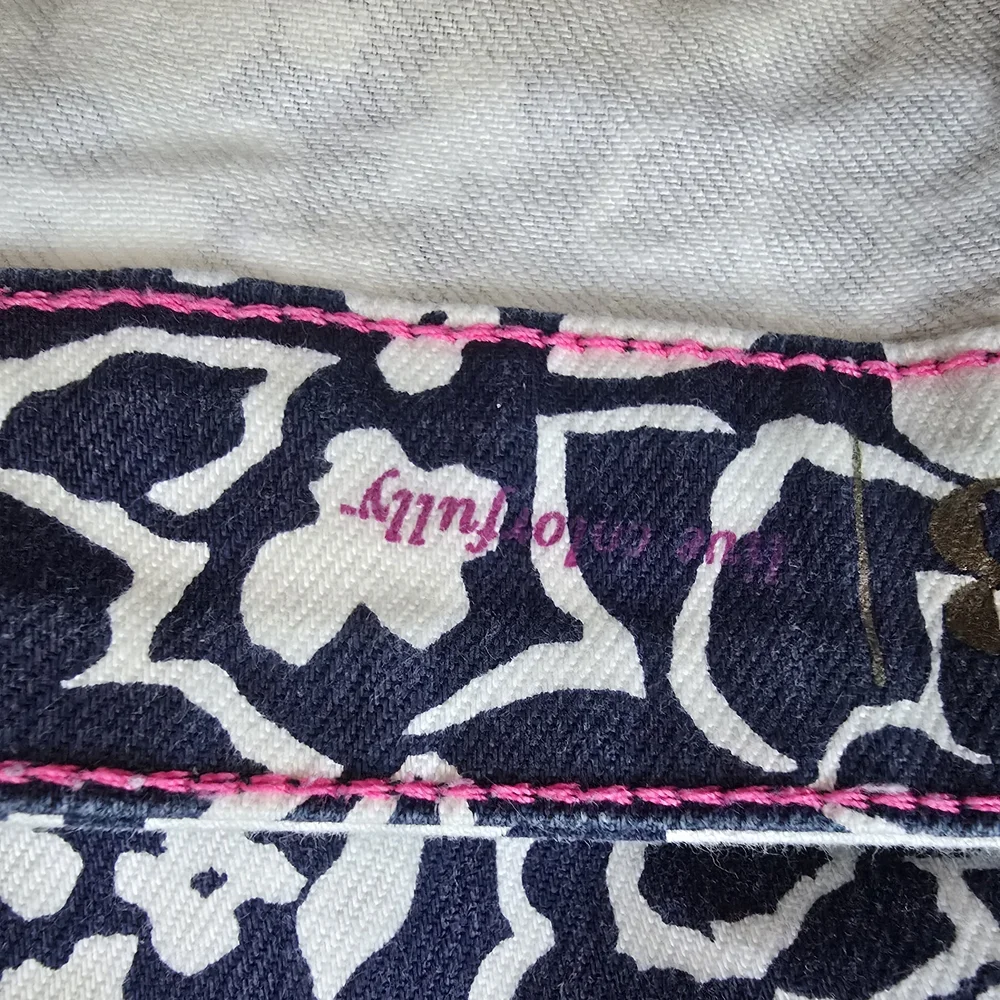 Kate Spade Navy and White Floral Jeans - Picture 8 of 9